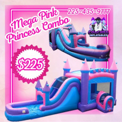 B2E83BF0 F075 45BC A4F1 F042B466BB0C 1712882436 Mega Pink Inflatable Water Slide Bounce