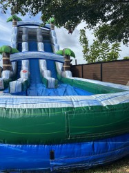 IMG 6890 preview 1721839692 26' Dual Lane Tropical Water Slide with deep pool